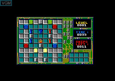 In-game screen of the game Chip's Challenge on Amstrad CPC