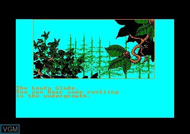 In-game screen of the game Forest at World's End, The on Amstrad CPC