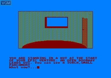In-game screen of the game Mystery of the Indus Valleys on Amstrad CPC