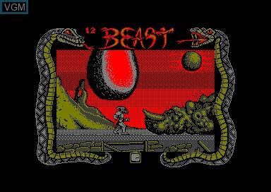 In-game screen of the game Shadow of the Beast on Amstrad CPC