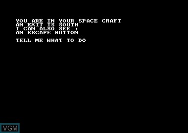 In-game screen of the game Ship of Doom on Amstrad CPC