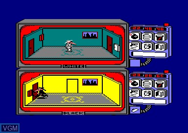 In-game screen of the game Spy vs Spy on Amstrad CPC
