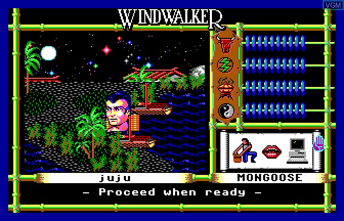 Title screen of the game Windwalker on Apple II GS