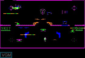 In-game screen of the game Acid Trap on Apple II