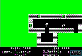 In-game screen of the game Ali Baba & The Forty Thieves on Apple II