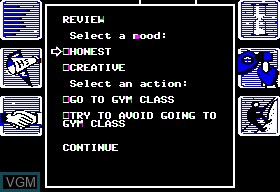 In-game screen of the game Alter Ego on Apple II