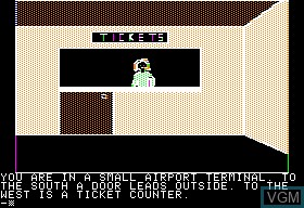 In-game screen of the game Kabul Spy on Apple II