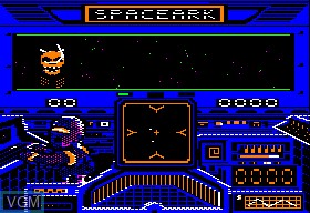 In-game screen of the game Space Ark on Apple II