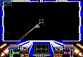 In-game screen of the game Starglider on Apple II