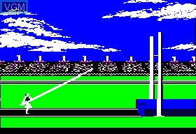 In-game screen of the game Summer Games on Apple II