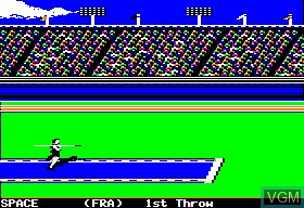In-game screen of the game Summer Games II on Apple II