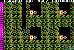 In-game screen of the game Super Boulder Dash on Apple II