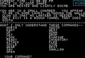 In-game screen of the game Swordthrust on Apple II
