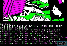 In-game screen of the game Wizard of Oz, The on Apple II
