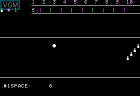 In-game screen of the game World's Greatest Bowling on Apple II