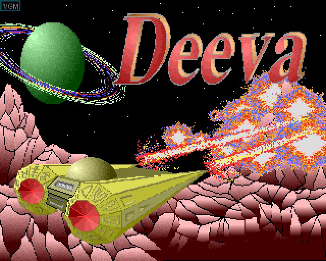 Title screen of the game Deeva on Acorn Archimedes