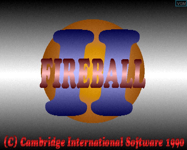 Title screen of the game Fireball II on Acorn Archimedes