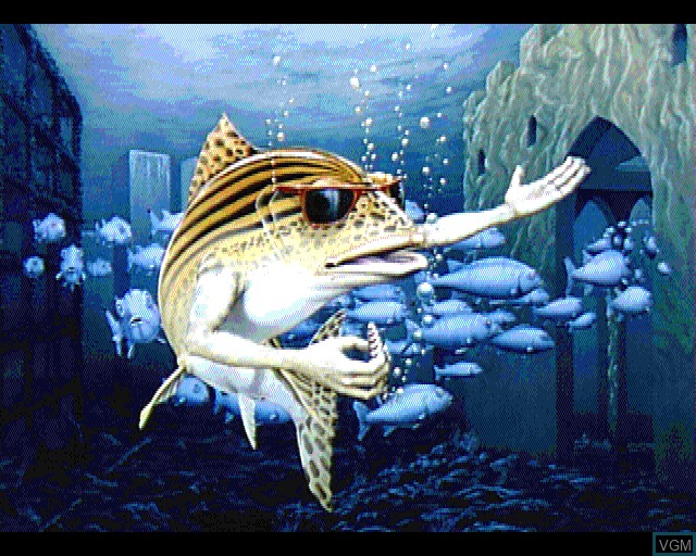Title screen of the game Fish on Acorn Archimedes