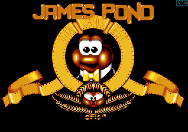 Title screen of the game James Pond on Acorn Archimedes
