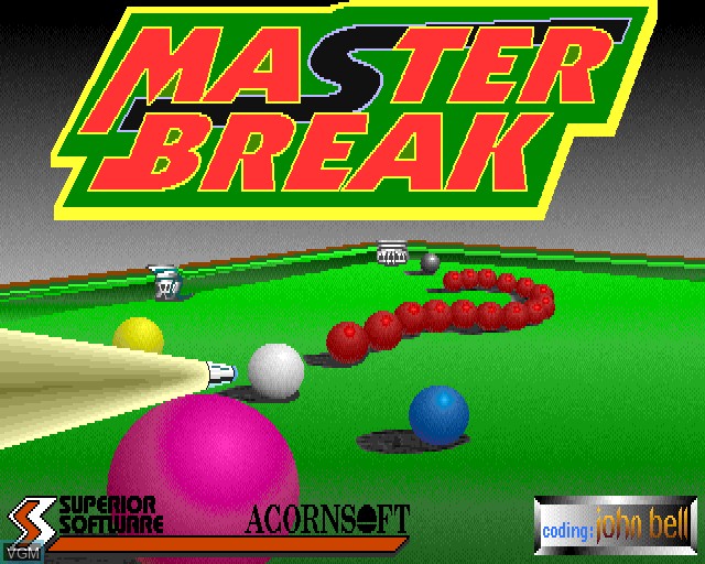 Title screen of the game Master Break on Acorn Archimedes