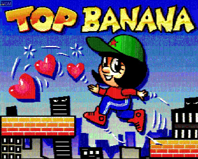 Title screen of the game Top Banana on Acorn Archimedes