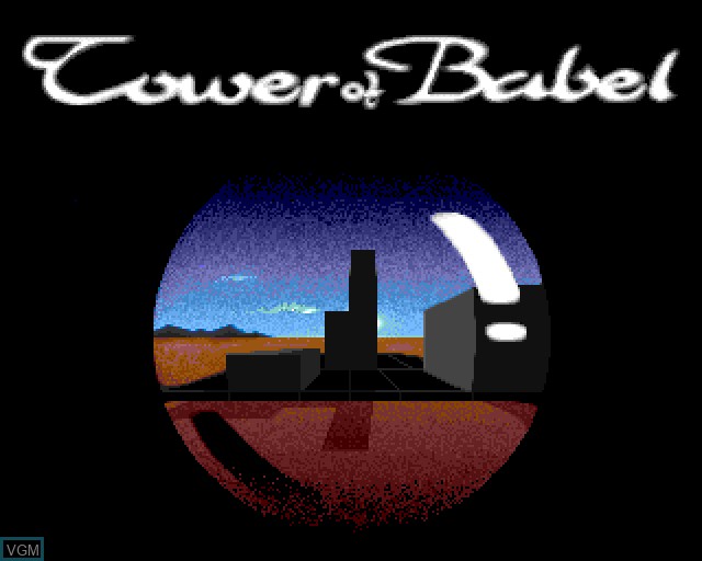 Title screen of the game Tower of Babel on Acorn Archimedes