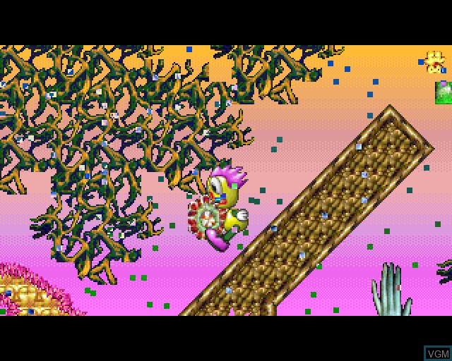 In-game screen of the game Big Bang on Acorn Archimedes