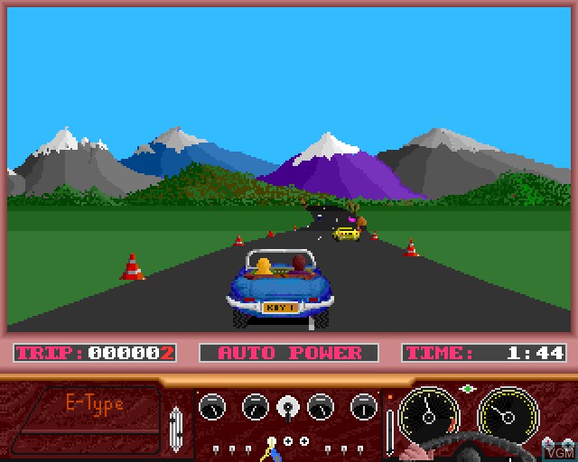 In-game screen of the game E-Type on Acorn Archimedes