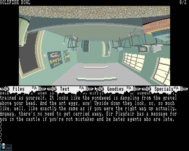 In-game screen of the game Fish on Acorn Archimedes