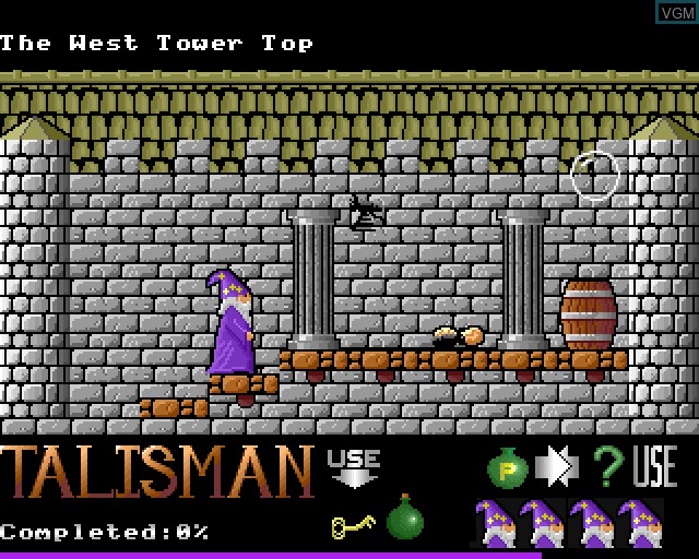 In-game screen of the game Talisman on Acorn Archimedes