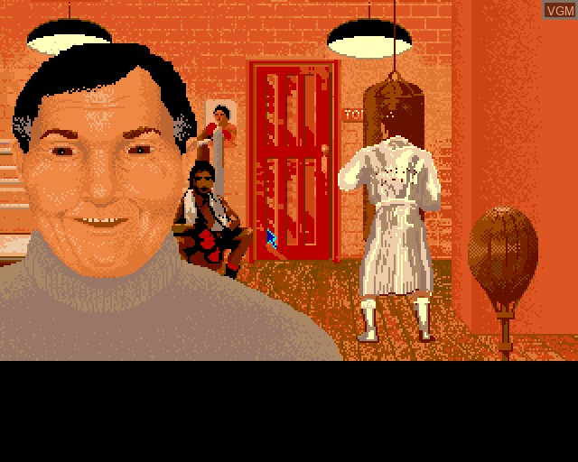 In-game screen of the game World Championship Boxing Manager on Acorn Archimedes