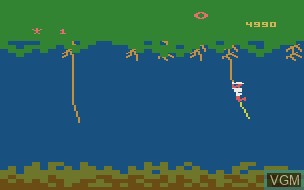 Title screen of the game Jungle Hunt on Atari 2600