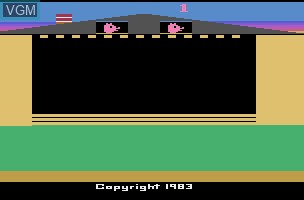 Title screen of the game Oink! on Atari 2600