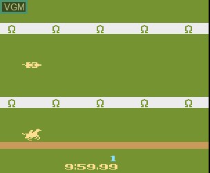 Title screen of the game Steeple Chase on Atari 2600