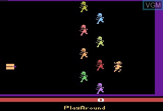 In-game screen of the game Bachelorette Party on Atari 2600