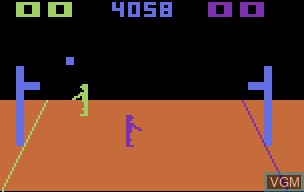 In-game screen of the game Basketball on Atari 2600