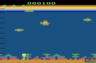 In-game screen of the game Bermuda Triangle on Atari 2600