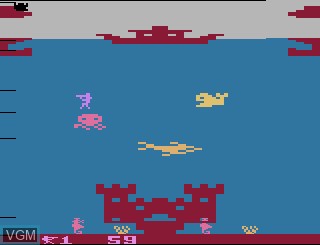 In-game screen of the game Bi! Bi! on Atari 2600