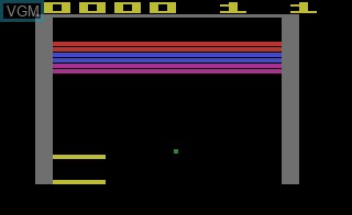 In-game screen of the game Bionic Breakthrough on Atari 2600