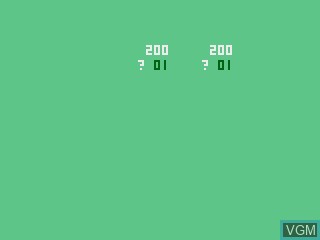 In-game screen of the game Blackjack on Atari 2600