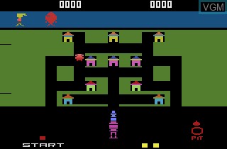 In-game screen of the game Blueprint on Atari 2600