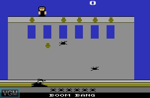 In-game screen of the game Boom Bang on Atari 2600