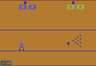 In-game screen of the game Bowling on Atari 2600