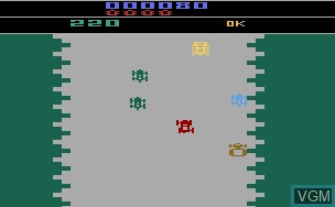 In-game screen of the game Bump 'N' Jump on Atari 2600