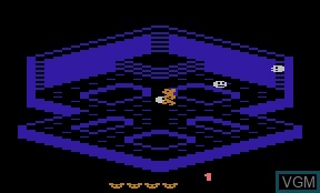 In-game screen of the game Crystal Castles on Atari 2600