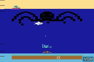 In-game screen of the game Octopus on Atari 2600