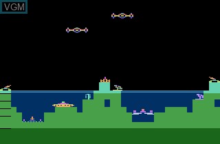 In-game screen of the game Ocean City Defender on Atari 2600