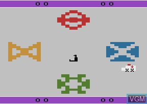 In-game screen of the game Off Your Rocker on Atari 2600
