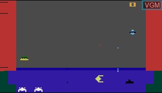In-game screen of the game Space Canyon on Atari 2600