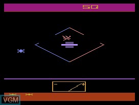 In-game screen of the game SpaceMaster X-7 on Atari 2600